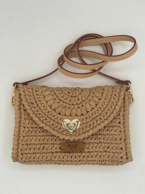 Raffia Crochet Crossbody Mini Bag